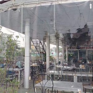 Rèm bạt kéo nhựa ngăn khói bụi